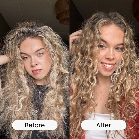1) Your hair looks wavy when it’s wet